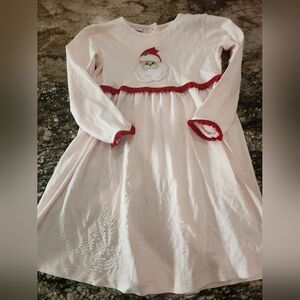 Santa Claus Pink Dress with Red Trim 4/5